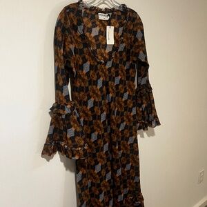 Cotton Midi Dress -XS